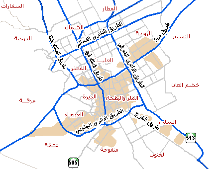 riyadh area map